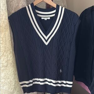 SPORTY & RICH cableknit sweater vest